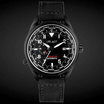 Ublast - Traveler Automatic World Time - REF.UBTR47BK -, Nieuw