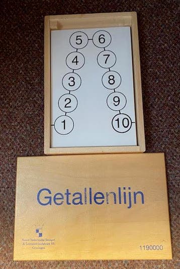 |Getallenlijn tot 100 in houten kist (1190000), Verzenden, Nieuw