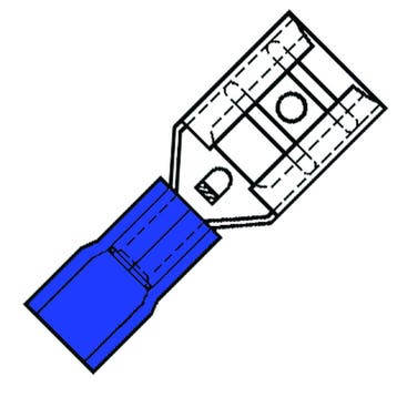 Geïsoleerde Vrouwelijke Spade Connector 4.8x0.5mm Nylon -, Verzenden, Nieuw, Overige typen