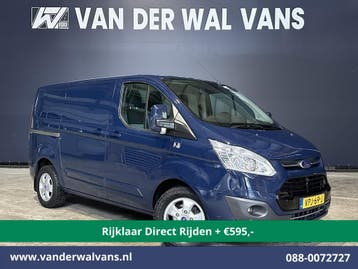 Ford Transit Custom | 2.0 TDCI 131pk Automaat L1H1 Euro6, Auto's, Automaat, Gebruikt, Euro 6, Blauw