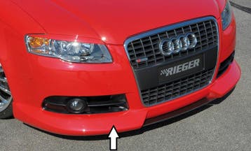 Rieger spoilerlip | A4 (8E) Typ B7: 11.04- (vanaf Facelift), Verzenden, Nieuw, Audi