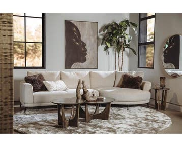 Tower Living Prescot 2 5-AL + Chaise R - Sahara 120 sand, Ophalen of Verzenden, Nieuw
