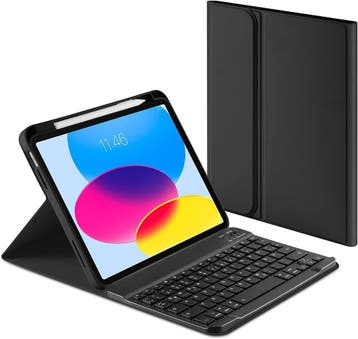 Beschermhoes met toetsenbord ipad 10 | retourdeal 35% kor..., Computers en Software, Apple iPads, 10 inch, Apple iPad, Zwart, Nieuw