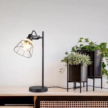 LED Tafellamp - Trion Nala - E27 Fitting - 1 Lichtpunt -, Ophalen of Verzenden, Nieuw, Metaal, Overige fittingen