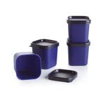 Tupperware Stoompotjes (4), Ophalen of Verzenden, Nieuw, Blauw