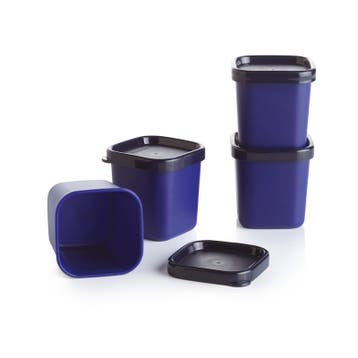 Tupperware Stoompotjes (4), Huis en Inrichting, Keuken | Tupperware, Ophalen of Verzenden, Nieuw, Blauw