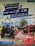 ACTIE : Solis mini tractoren type 16 / 20 / 22 en 26, Nieuw, Overige merken, Tot 2500