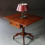 Engelse Victoriaanse pembroke table of sidetable in mahonie, Ophalen of Verzenden