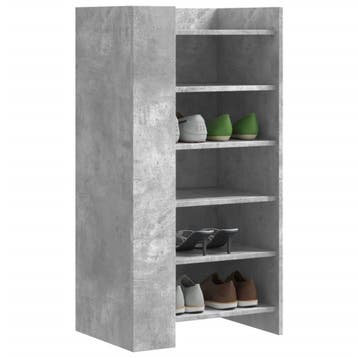 vidaXL Schoenenkast 52x37,5x100 cm bewerkt hout betongrijs, Verzenden, Nieuw