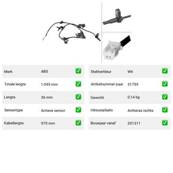 ABS-sensor Lexus NX 300h AWD (Z1) Van 2014-07 tot  - ABS-sen, Verzenden, Nieuw, Lexus
