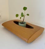 DMK - Ingo Knuth - sculptuur, Design houten cachepot /