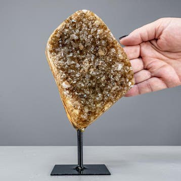 Zachte gloed – prasioliet-druse op standaard Natuurlijke
