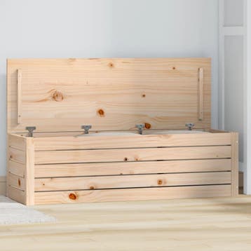 vidaXL Opbergbox 109x36,5x33 cm massief grenenhout, Verzenden, Nieuw