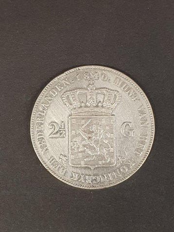 Nederland. Willem I. 2 1/2 Gulden 1840, Postzegels en Munten, Munten | Nederland