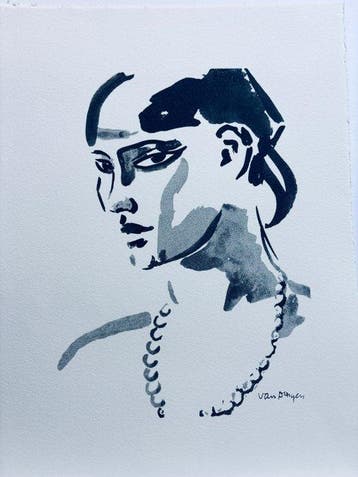 Kees Van Dongen (1877-1968) - Visage
