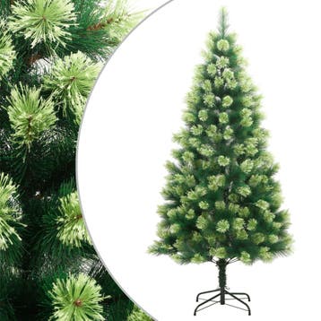 vidaXL Kunstkerstboom met scharnieren en standaard 240 cm, Verzenden, Nieuw