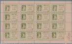 Koninkrijk Italië 1945/1945 - Blad van 16 exemplaren, Valle, Gestempeld