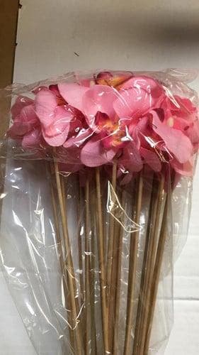Bijsteker Orchidee op stok Roze per stuk, Ophalen of Verzenden, Nieuw
