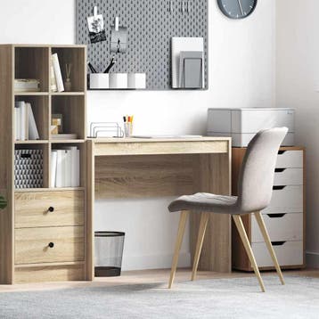 vidaXL Bureau Sonoma Eiken 90 x 40 x 76 cm, Verzenden, Nieuw
