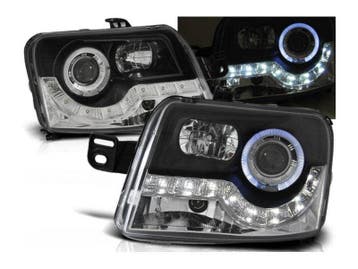 LED DRL Koplampen Daylight Black geschikt voor Fiat Panda, Auto-onderdelen, Verlichting, Verzenden, Nieuw, Fiat