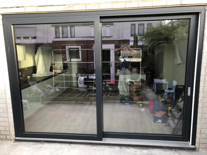 Gebruikte kunststof schuifpuien outlet - Direct leverbaar!, Doe-het-zelf en Verbouw, Kozijnen en Schuifpuien, Schuifpui, Zo goed als nieuw