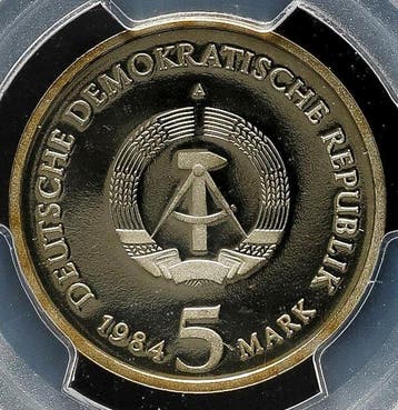 Duitsland. 5 Mark 1984 - PCGS PR68, Postzegels en Munten