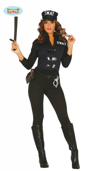 Swat Outfit dames spandex, Ophalen of Verzenden, Nieuw