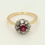 Ring - 18 karaat Geel goud Diamant (Natuurlijk), Nieuw