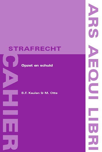 Opzet en schuld druk 1 9789069163130, Zo goed als nieuw