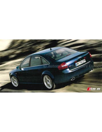 2002 AUDI RS6 FOTO KAARTEN BROCHURE DUITS, Nieuw, Audi, Author