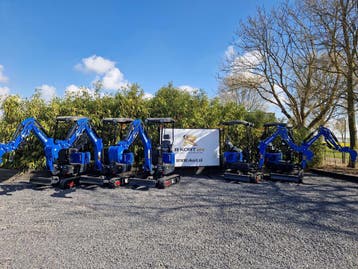 Rippa R10-6 ECO mini-graafmachine(kubota motor), Graafmachine