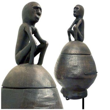 OUD & ORIGINAL Medicijncontainer - GURI GURI - Toba Batak -, Antiek en Kunst