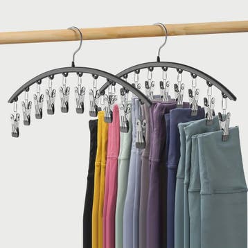 Ruimtebesparende Hanger voor Yogabroeken met 10 Clips - Orga, Verzenden, Nieuw