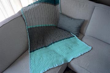 Breipatroon Plaid met Kabels - deken breien met verschille, Ophalen of Verzenden, Nieuw