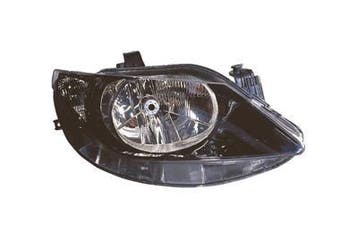 Seat Ibiza 2008-2012 H4 Koplamp Zwart Rechts (Koplampen), Verzenden, Nieuw