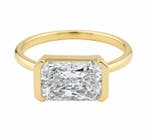 Ring - 14 karaat Geel goud - 2.97ct. tw. Diamant (Lab-grown), Nieuw
