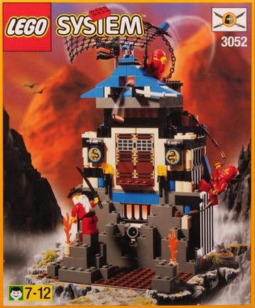 LEGO Ninja Fire Fortress 3052, Verzenden, Nieuw, Complete set, Lego