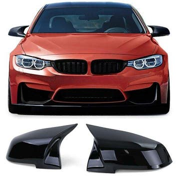 Spiegelkappen glanzend zwart evo look passend voor BMW F2..., Auto-onderdelen, Verzenden, Nieuw