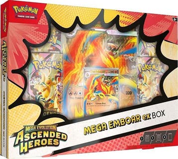 Pokémon TCG - Ascended Heroes Mega Emboar ex Box, Verzenden, Zo goed als nieuw