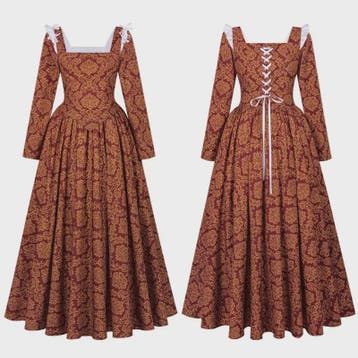 Middeleeuwse Hofjurk Renaissance Dameskostuum - Historisch C, Verzenden