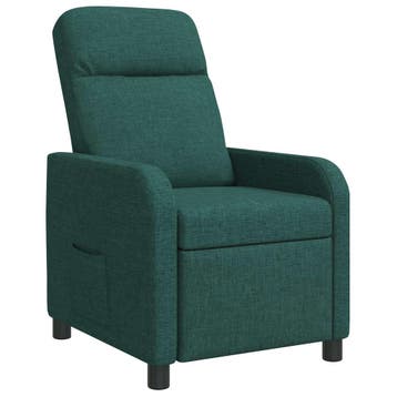 vidaXL Relaxfauteuil Donkergroen Stof, Verzenden, Nieuw