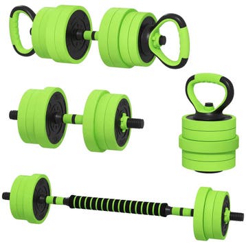 TRUUSK 4-in-1 Halterset 20 kg - Verstelbare Dumbbell &amp; B, Verzenden, Nieuw