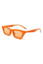 Cat Eye Smal Oranje Montuur Oranje Glazen Kat Tijger Vlinder, Ophalen of Verzenden, Nieuw, Feestartikel, Carnaval