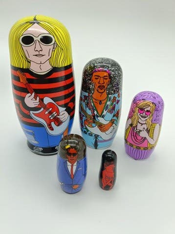 27 Club- Matryoshka – Homage to Legendary ArtistsCobain,