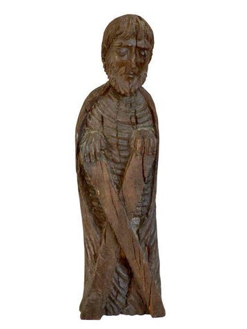 sculptuur, Sint Andreas - 56 cm - Eik