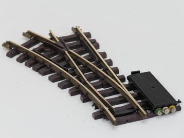 LGB 1215 Elektr.Weiche links, R1,30Grad (oud model), Met..., Hobby en Vrije tijd, Gebruikt, Rails, Ophalen of Verzenden, LGB