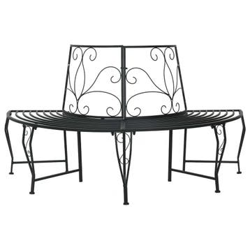vidaXL Boom bank 4-Aantal zitplaatsen 160 x 80 x 89 cm Staal, Tuin en Terras, Tuinbanken, Verzenden, Nieuw, Metaal