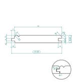 Vuren kraaldelen 22x125mm gegrond en onbehandeld, Minder dan 25 mm, Nieuw, Ophalen of Verzenden, Plank