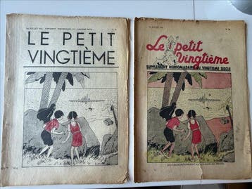 Petit Vingtième 1 juillet 1937- ensemble des deux variétés, Nieuw