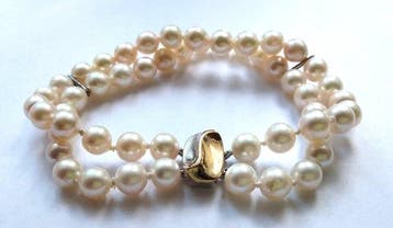 Zonder minimumprijs - Kralenarmband 925 zilver - Akoya